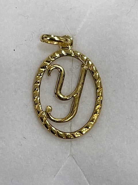 Cursive Initial Letter pendant - X5423