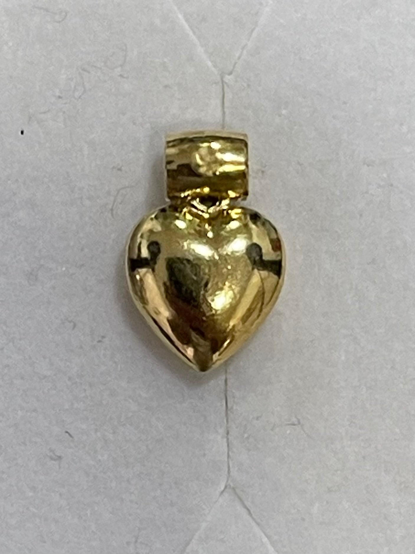 Puffed Slide Heart Pendant - X5441