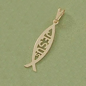 "Jesus" Fish Pendant - X5734