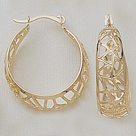 28mm Filigree Hoop Earrings - X2223