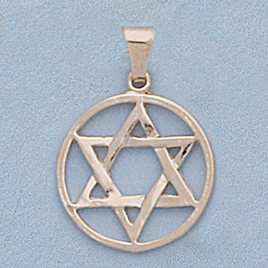 18mm Star of David Religious Pendant - X5838