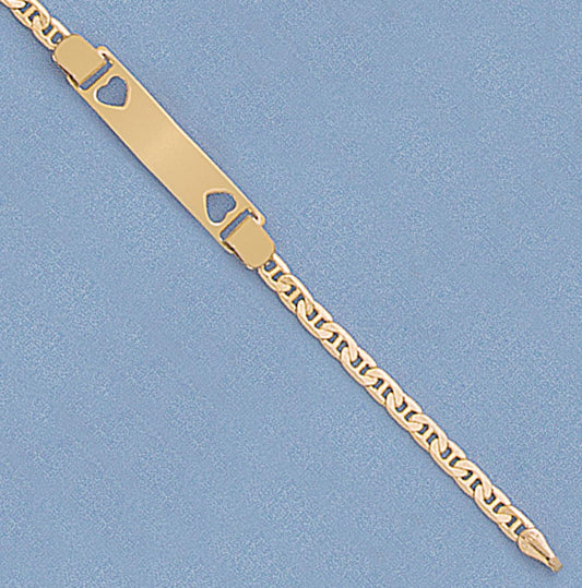 6” Mariner Heart ID Bracelet - X4338