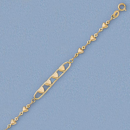 6” Multi-Hearts Bracelet - X4242