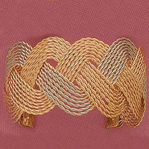 50mm Tri-color Wide Cuff bangle - XB373