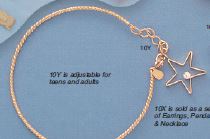 Crystal Dangling Charm Bangle - XB399