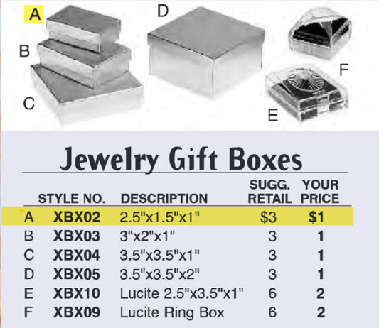 Jewelry Gift Box (A) - XBX02