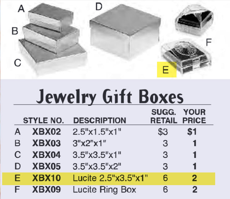 Jewelry Gift Box (E) - XBX10