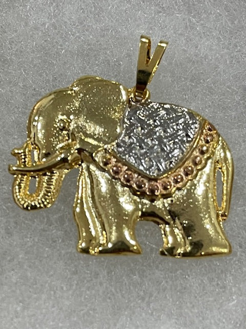 Tri-color Lucky Elephant Charm - X5668