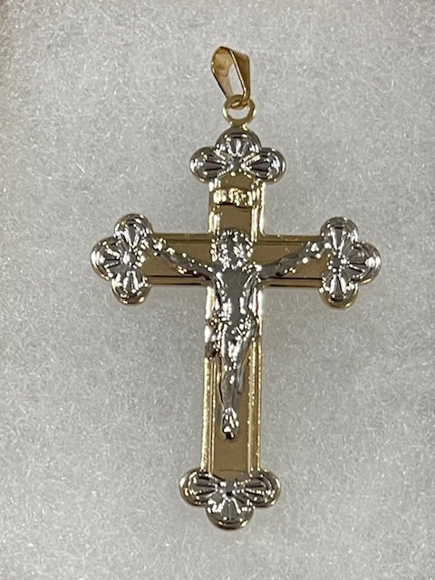 50mm Two-tone Fancy Crucifix - X5755