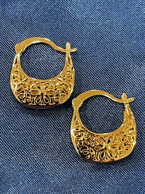 Mini Filligree Handbag Earrings - X2528