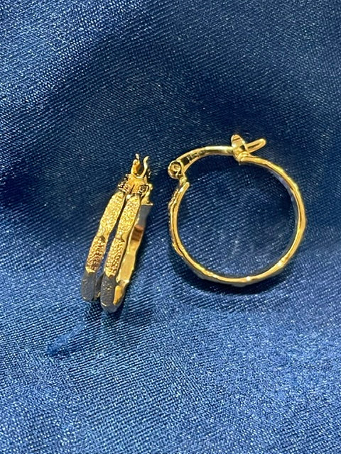 15mm Double Strand Hoop Earrings - X2553