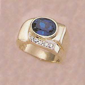 Montana Blue Austrian Crystal Vintage Ring - XR096