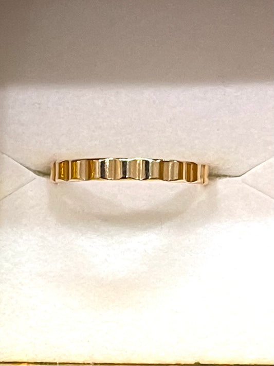 2.5 mm Stackable "Rolling Hills" Band Ring - XN006