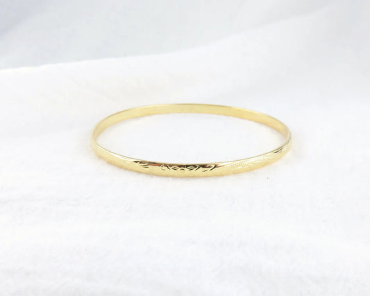 Floral "Tulip" Slip-On Bangle - XB461