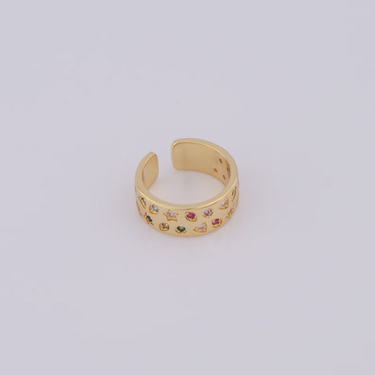 Multi-Color Crystal Ring - XR656