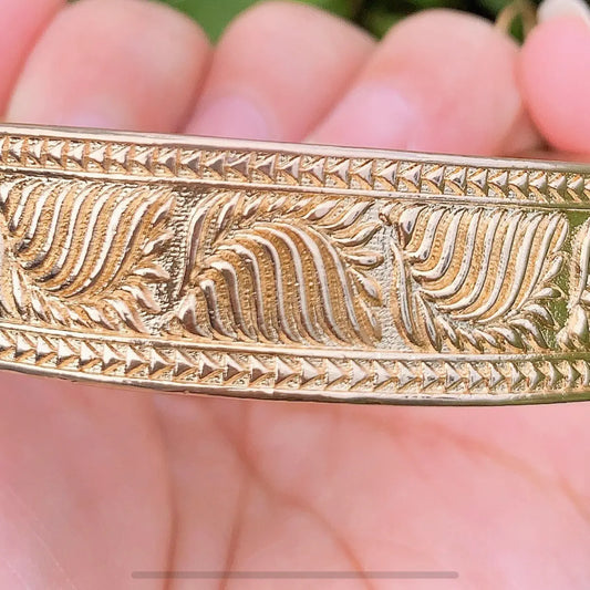 15mm Leaf/Mountain 3D Bangle - XB443