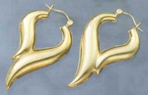 Flame Puffed Earrings - X2408