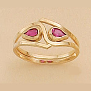 Teardrop Ruby Ring - XR057
