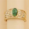 Genuine stone & Austrian Crystal Ring - XR095