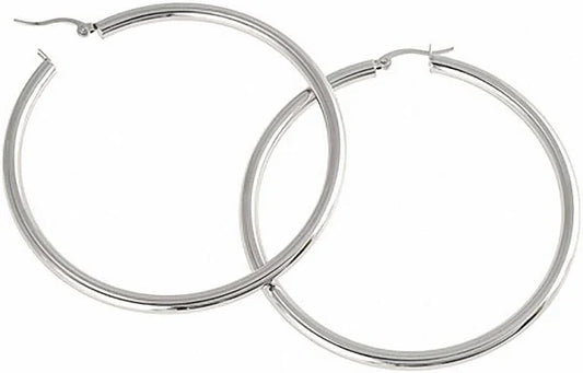 60mm Thin SS Hoops - X2508