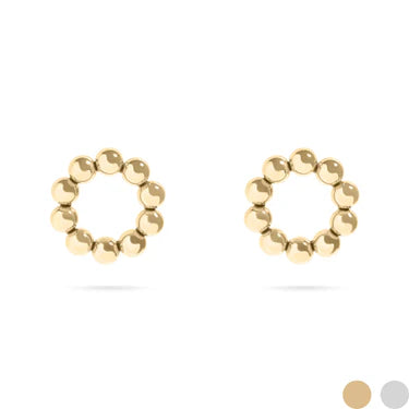 15mm Circle Ball Stud Earrings - X2532