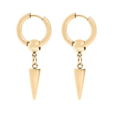 30mm Spike Pendant Hoop Earrings - X2538