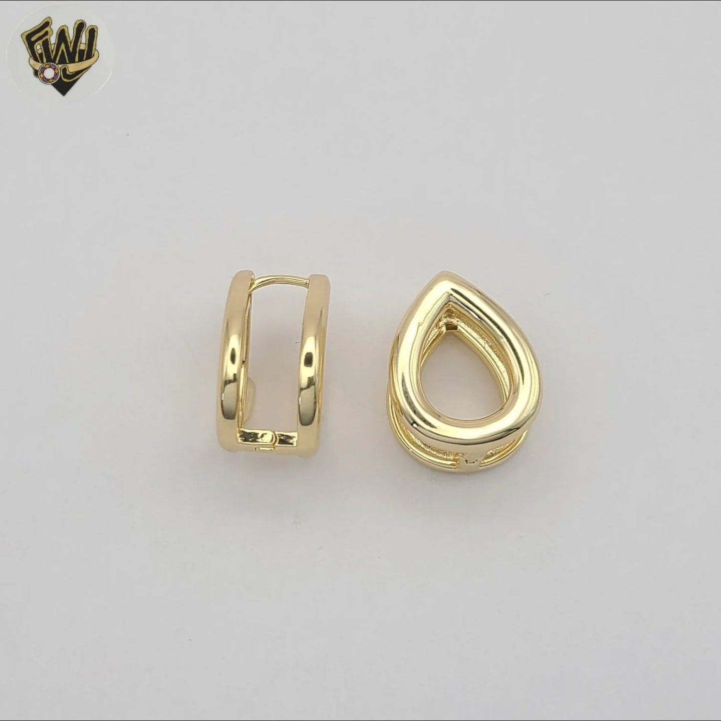 Double Tear Drop Hoops - X2549