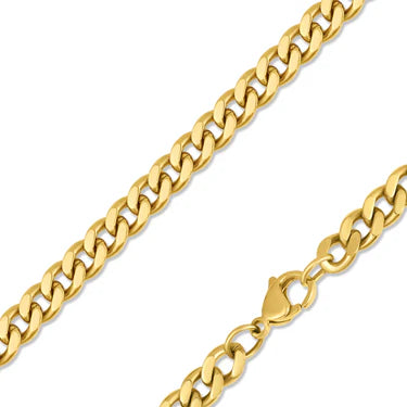 1.5mm Diamond-Cut Curb Link Necklace - X3301