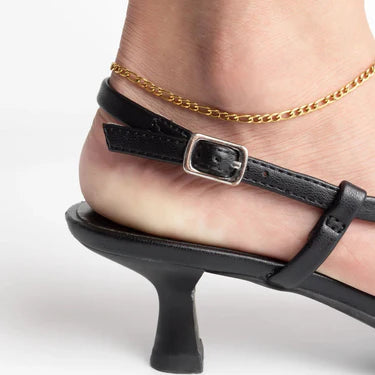 Figaro 4mm 10" Anklet - X3312