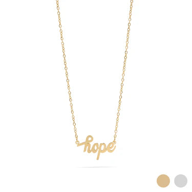 18" "HOPE" Cable Link Necklace - X3319