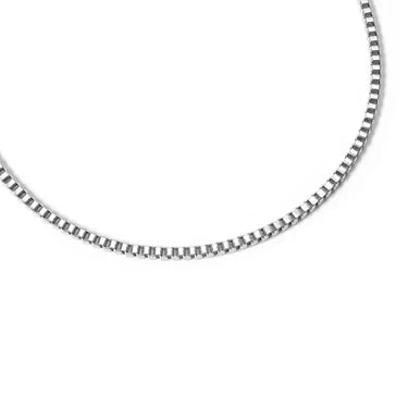 24" SS 1.5mm Box Chain Necklace - X3322