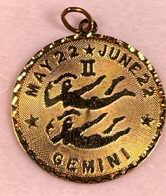 25mm Horoscope Disc Pendant - X5027