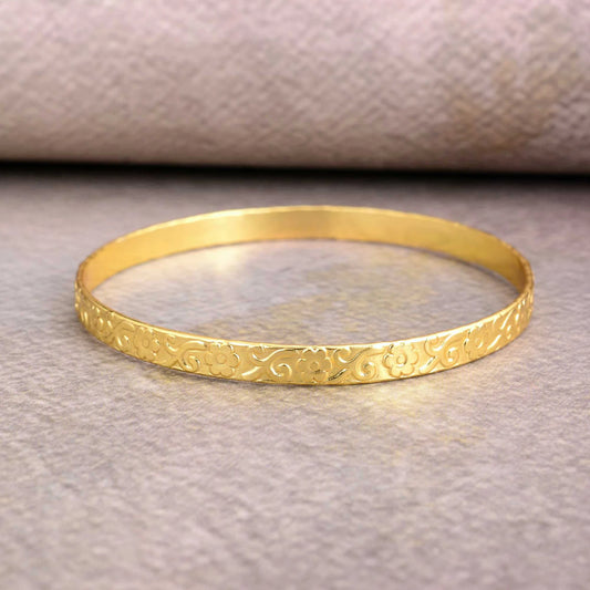 5mm Daisy Flower Bangle - XB432