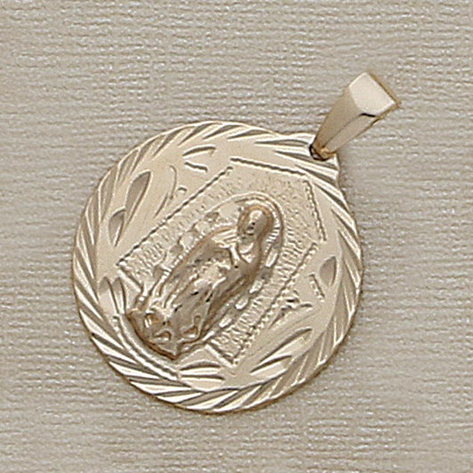 Round Religious 33mm Charm - X5824