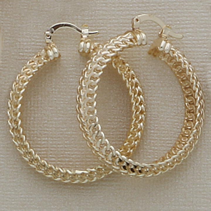 Filigree Round Hoop 38mm Earrings - X2453