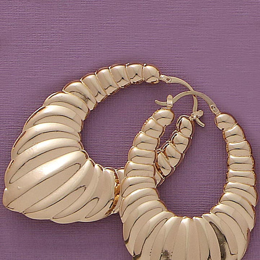 Large Puffed Earrings - X2443