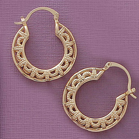Filigree Hoop Earrings - X2424