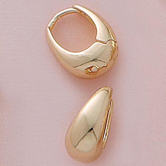 Small Oval Smooth Earrings - X2447