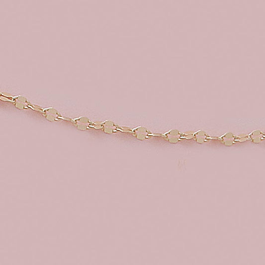 Heart Cable Link 2mm Necklace - X3269