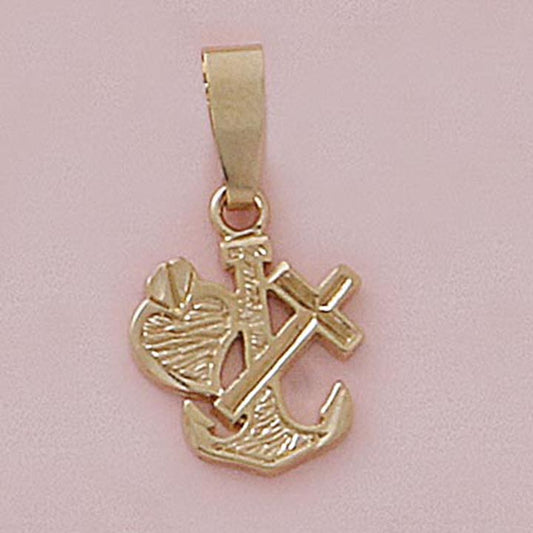 Cross, Anchor, Heart Religious Charm - X5790