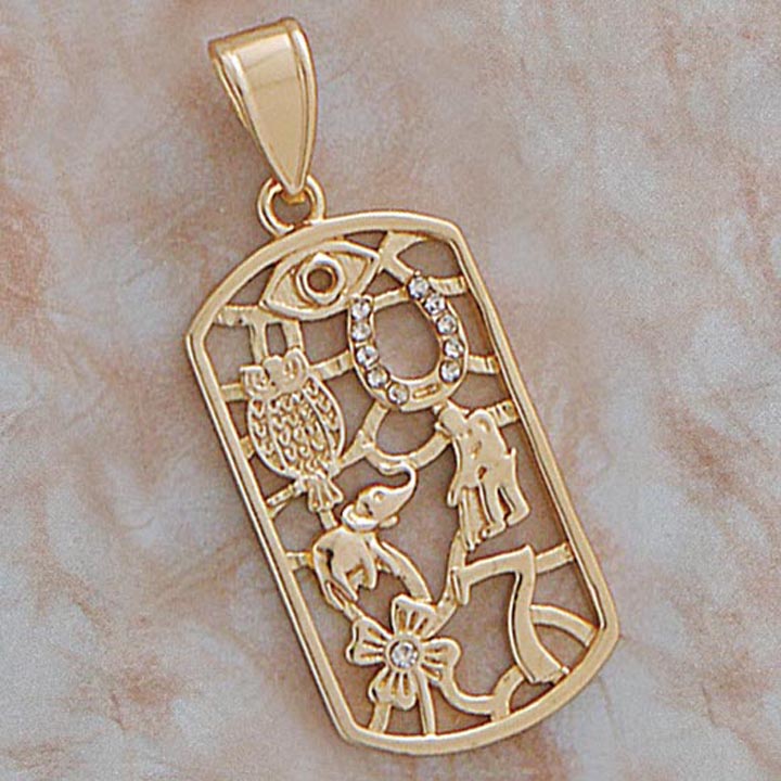 Good Luck CZ Pendant - X5793