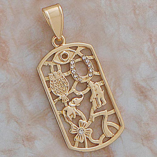 Good Luck CZ Pendant - X5793