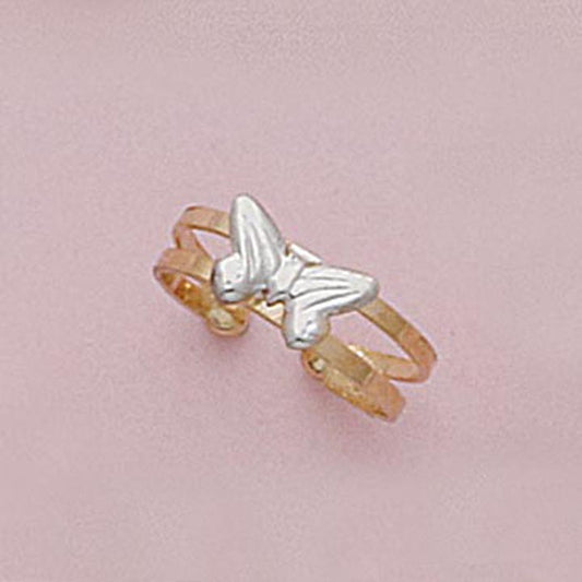 Butterfly Two-tone Toe Ring - XR635