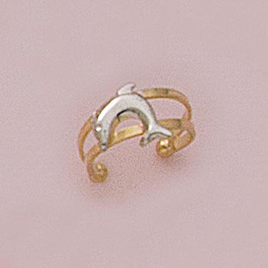 Elephant Two-tone Toe Ring - XR636