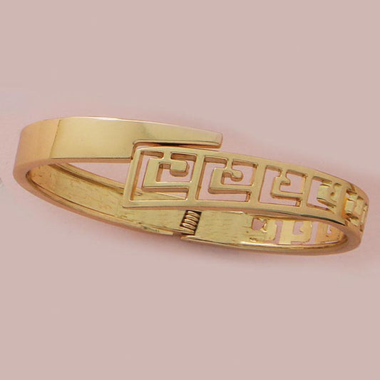 Greek Style Hinged Bangle - XB416