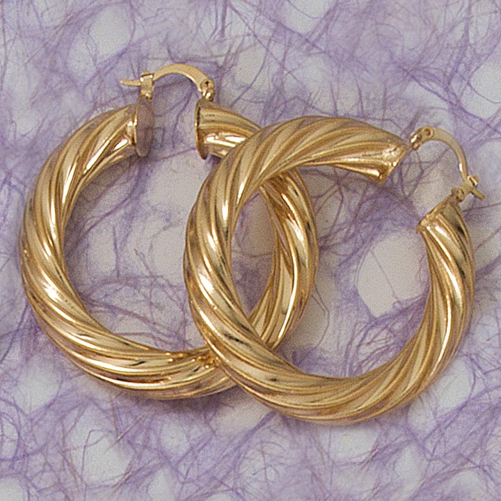Twist Large Hoop Earrings - X2303