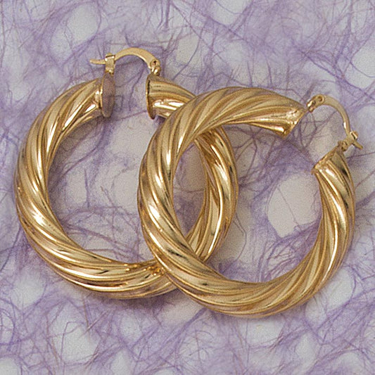 Twist Large Hoop Earrings - X2303