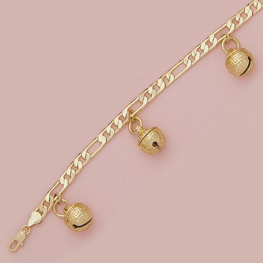 10" Figaro Dangling Bells Anklet - X4391