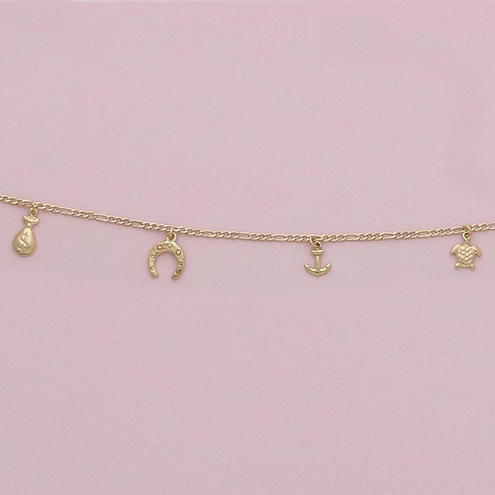 Dangling Charms 10" Anklet - X4404