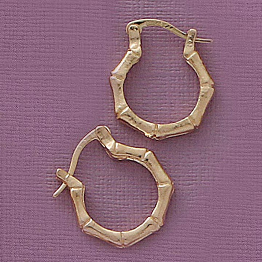 Puffed Small Bamboo  Earrings - X2464